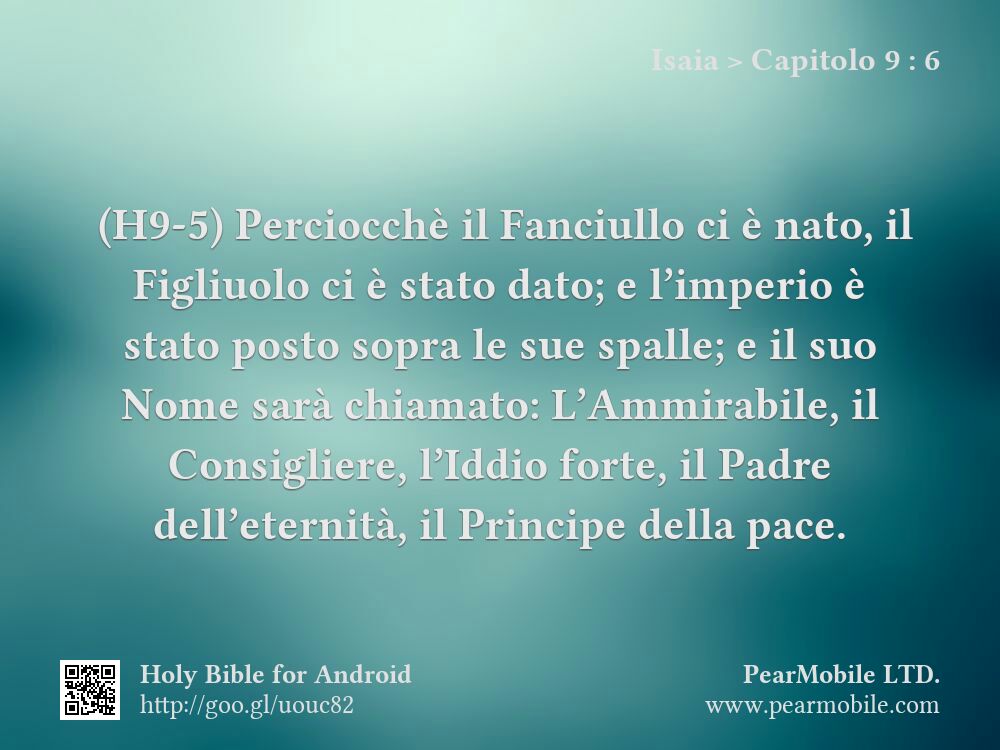 Isaia, Capitolo 9:6